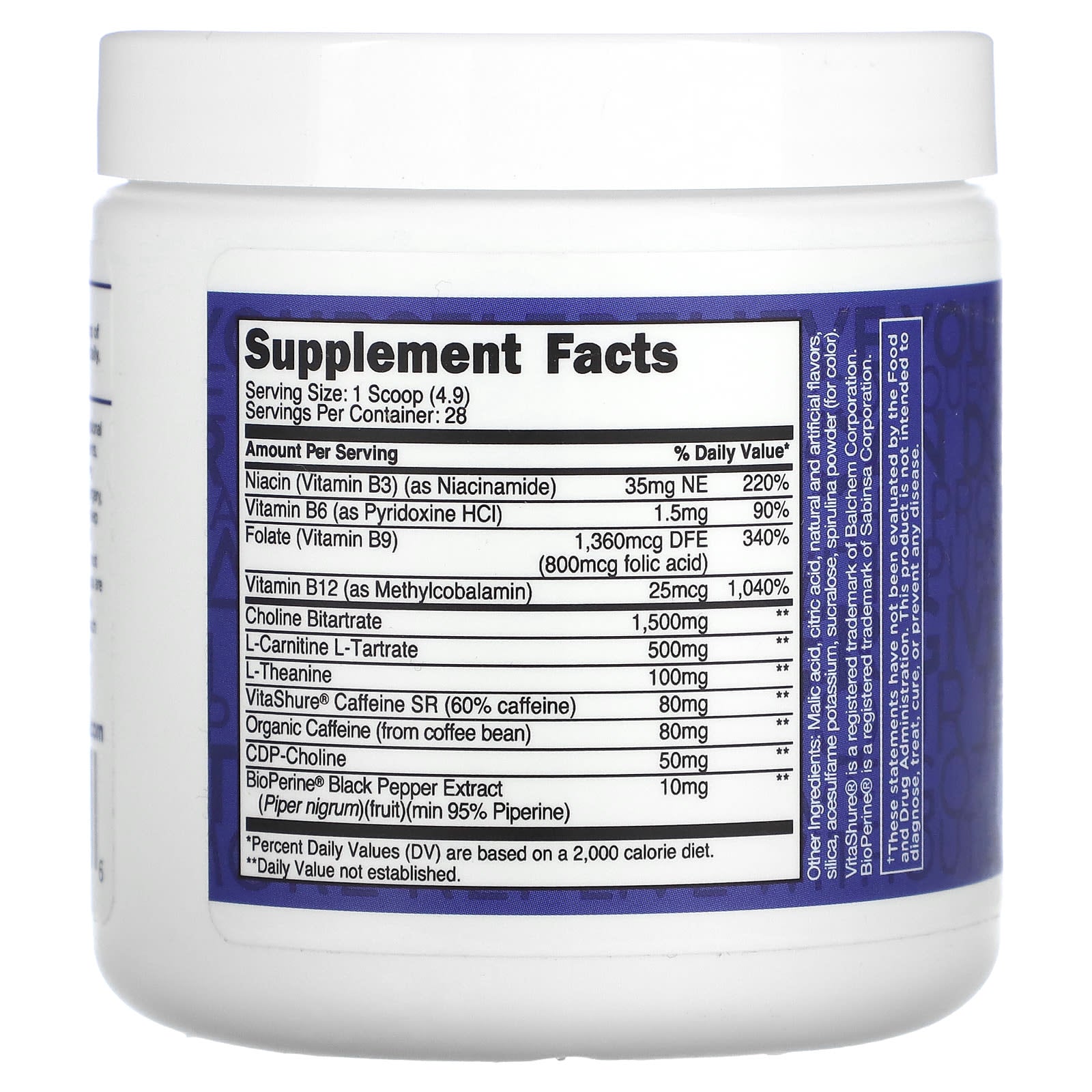 TransformHQ, Boost Shot, Energy Drink Mix, Blue Rapsberry, 4.8 oz (137.2 g) - Image 2