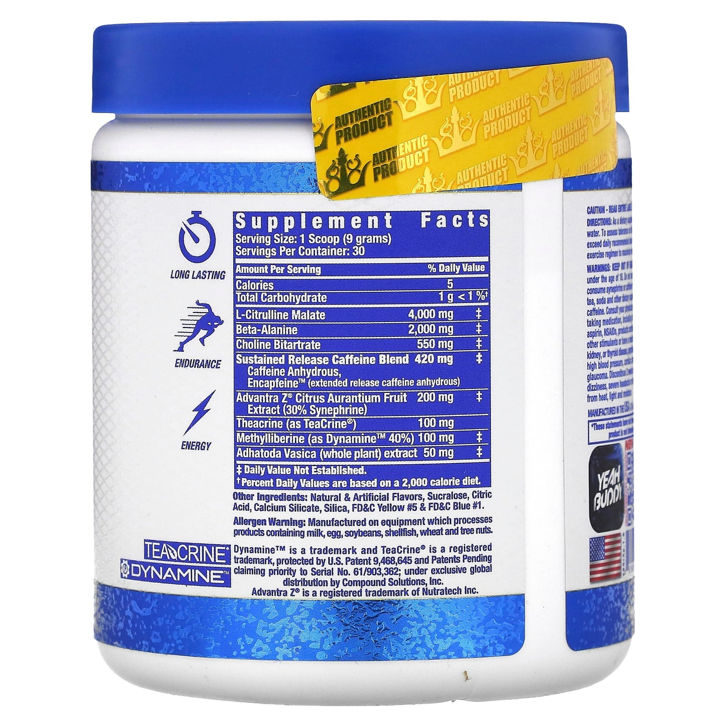Ronnie Coleman, Signature Series, Yeah Buddy, Pre-Workout Energy Powder, Green Apple, 9.5 oz (270 g) - Image 2