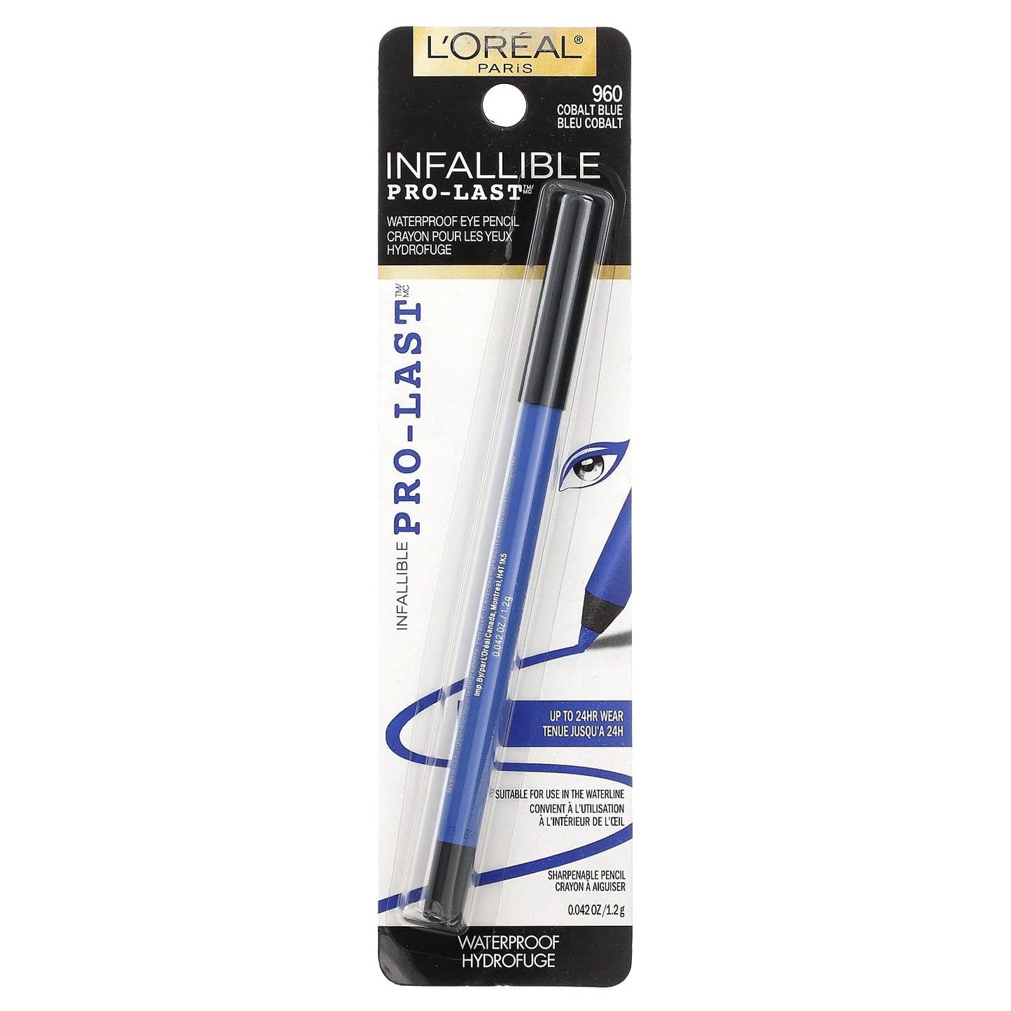 L'Oréal, Infallible Pro-Last™, Waterproof  Eye Pencil, 960 Cobalt Blue, 0.042 oz (1.2 g) - Image 2