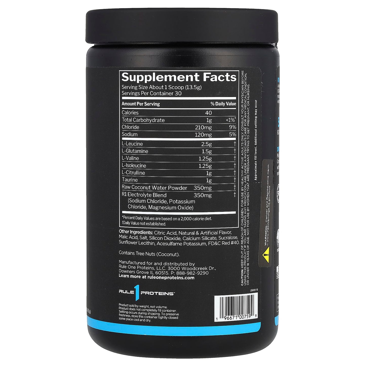 Rule One Proteins, Active BCAA, Watermelon, 14.29 oz (405 g) - Image 2