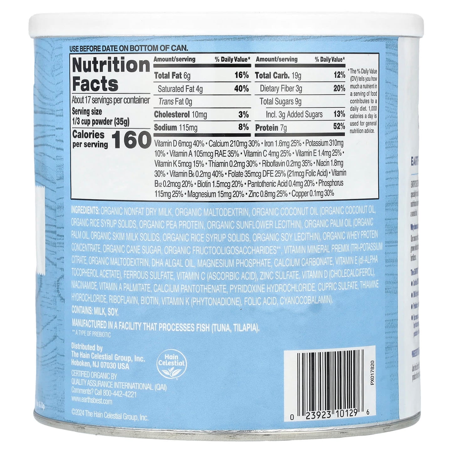Earth's Best Organic Toddler Milk Drink Powder, 1-2 Years, 21 oz (595g) - Image 2