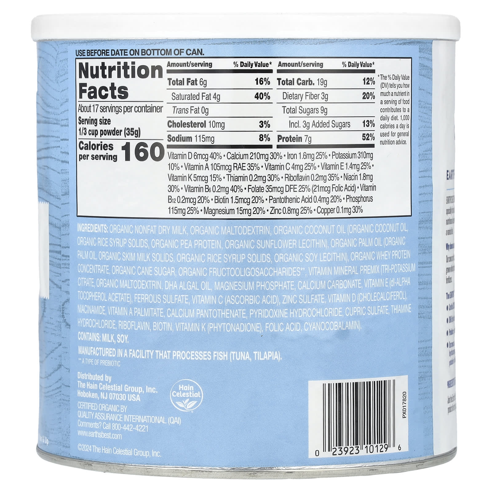 Earth's Best Organic Toddler Milk Drink Powder, 1-2 Years, 21 oz (595g) - Image 2