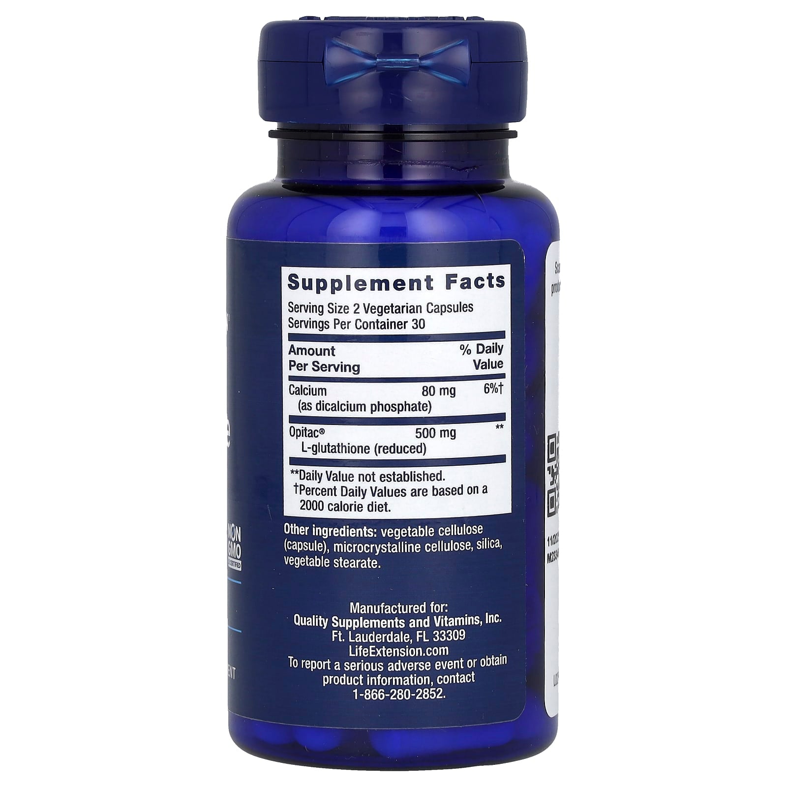 Life Extension, Glutathione, 60 Vegetarian Capsules - Image 2