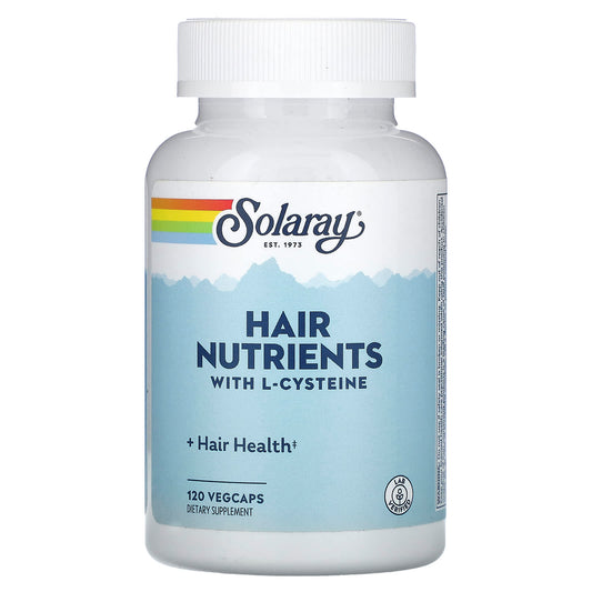 Solaray, Hair Nutrients With L-Cysteine, 120 VegCaps - Image 1