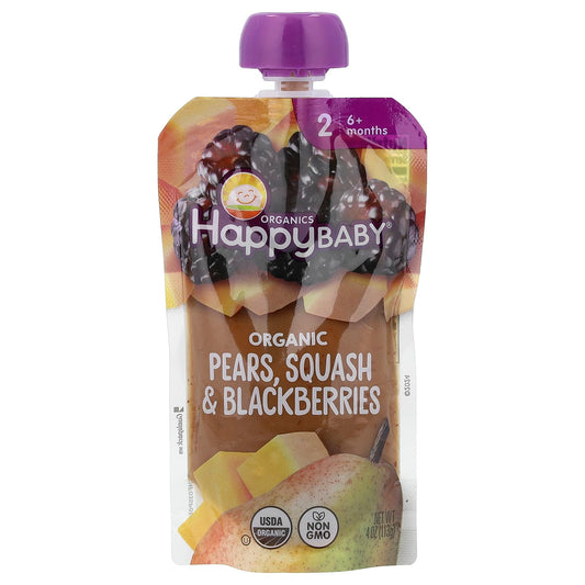 Organic Baby Food with Pears, Squash & Blackberries | 6+ Months - Image 1
