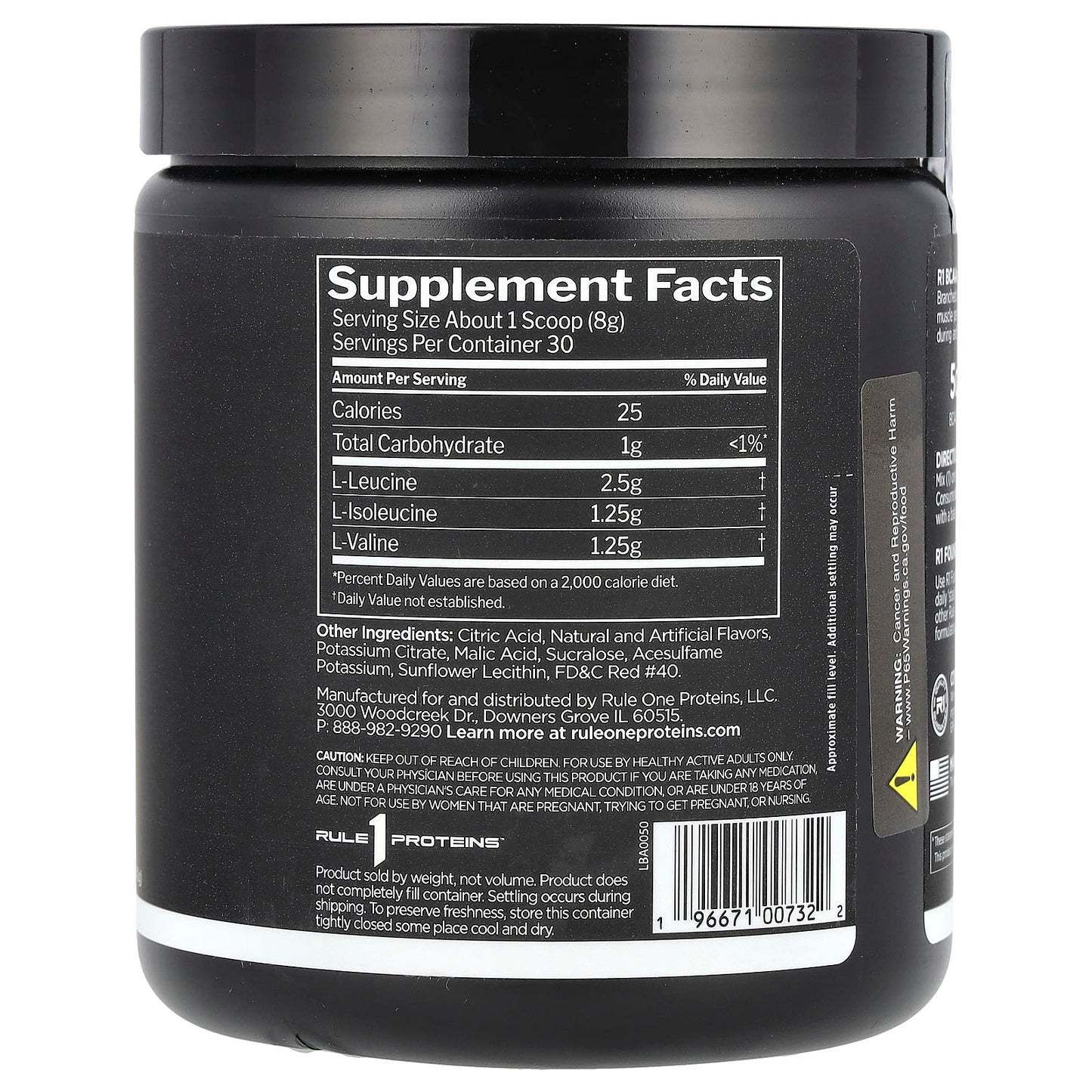 Rule One Proteins, BCAA, Fruit Punch, 8.47 oz (240 g) - Image 2