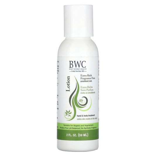 Cruelty-Free Hand & Body Treatment Lotion, Fragrance-Free, 2 fl oz - Image 1