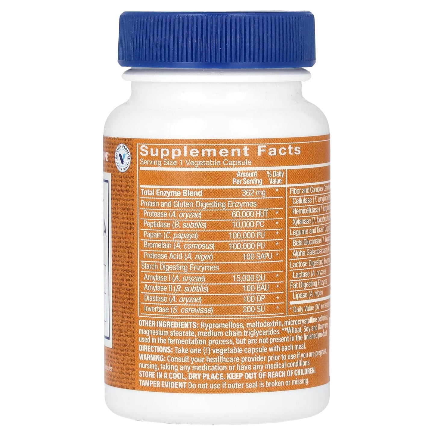 The Vitamin Shoppe, Digest Extra , 30 Vegetable Capsules - Image 2