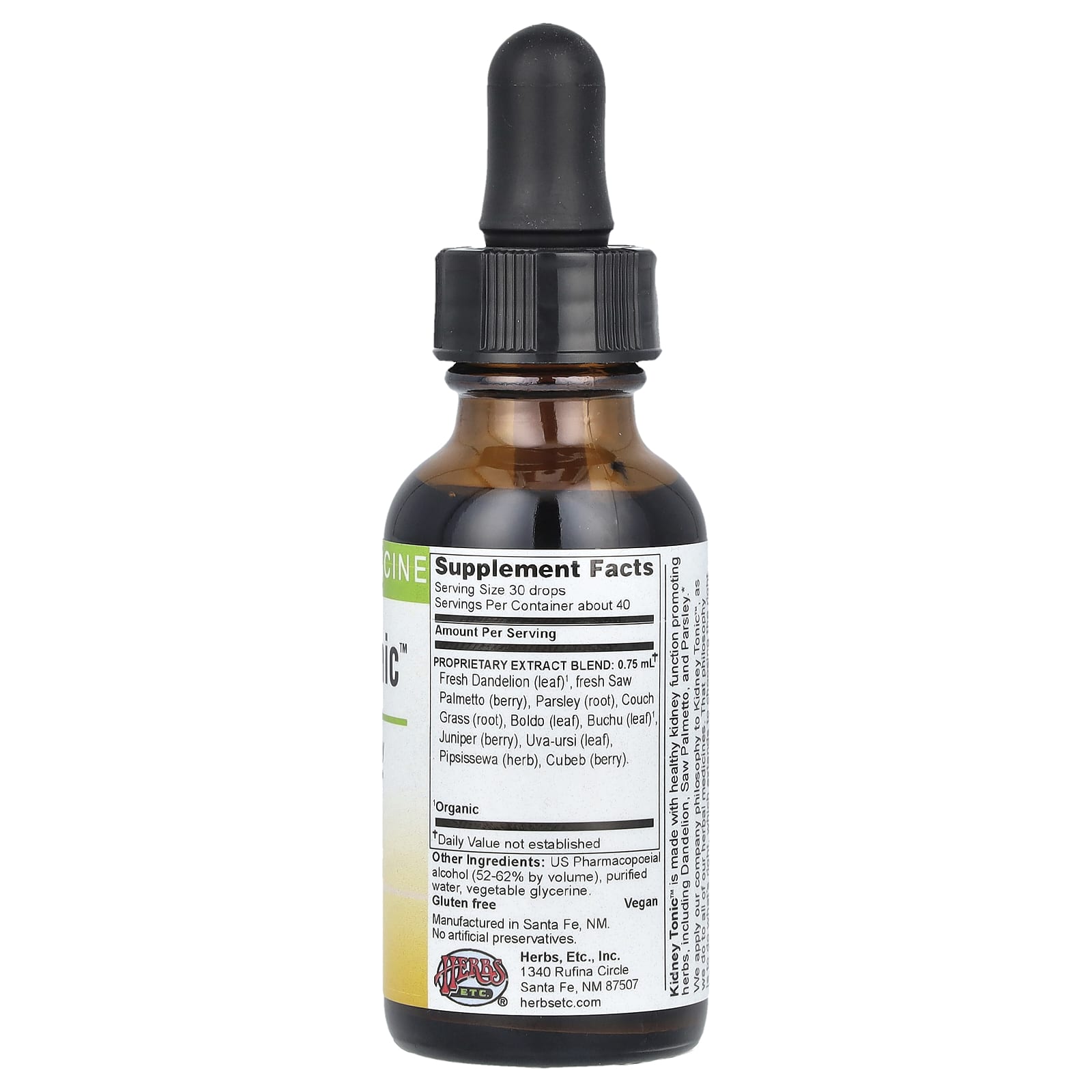 Herbs Etc. Kidney Tonic for Healthy Kidney Function (30ml) - Image 2