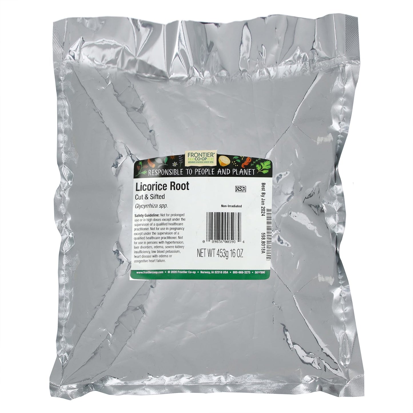 Frontier Co-op Licorice Root Cut & Sifted, 16 oz - Natural Flavoring & Sweetener - Image 2