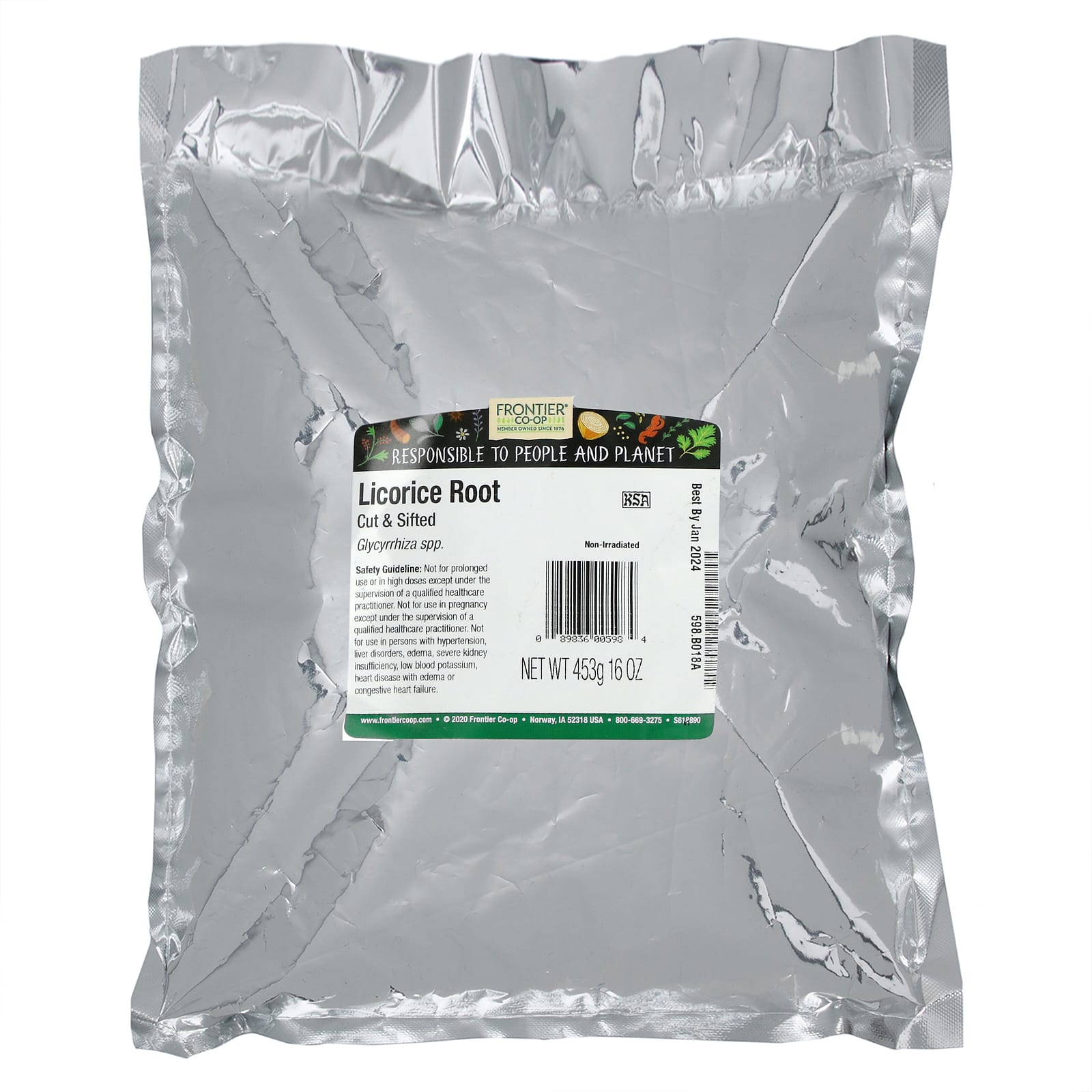 Frontier Co-op Licorice Root Cut & Sifted, 16 oz - Natural Flavoring & Sweetener - Image 2