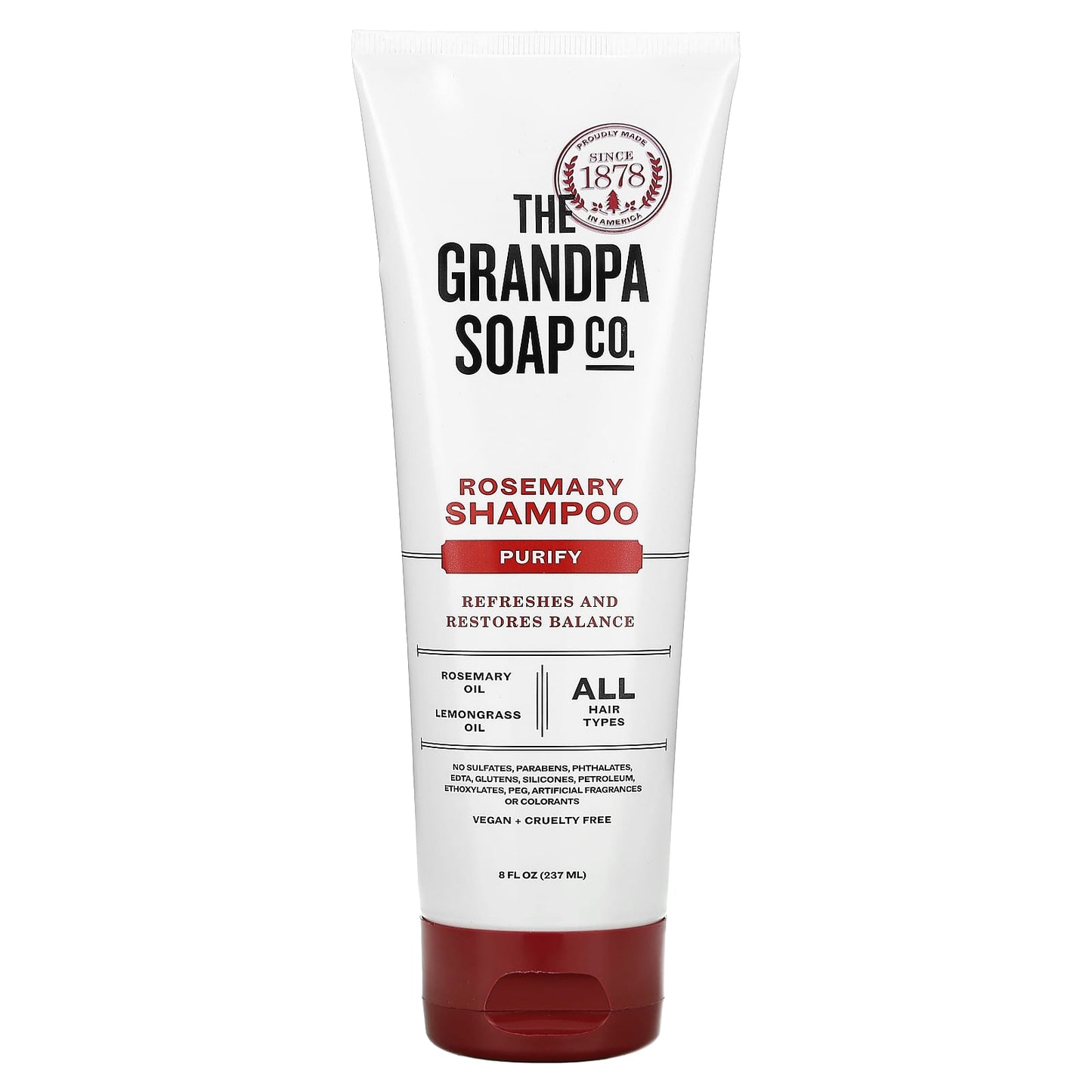 The Grandpa Soap Co., Rosemary Shampoo, Purify, 8 fl oz (237 ml) - Image 1