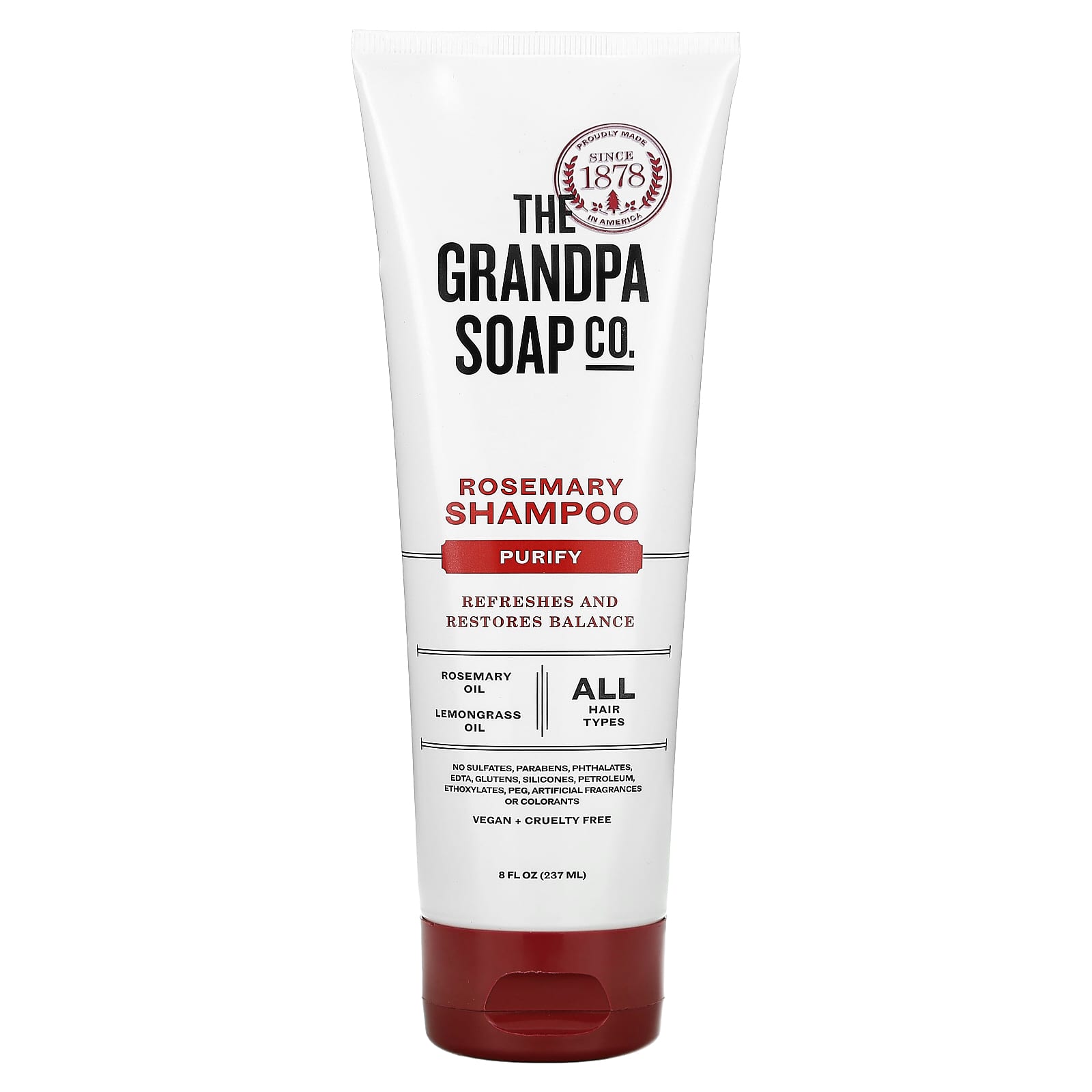 The Grandpa Soap Co., Rosemary Shampoo, Purify, 8 fl oz (237 ml) - Image 1