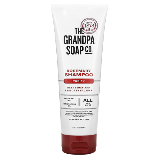 The Grandpa Soap Co., Rosemary Shampoo, Purify, 8 fl oz (237 ml) - Image 1