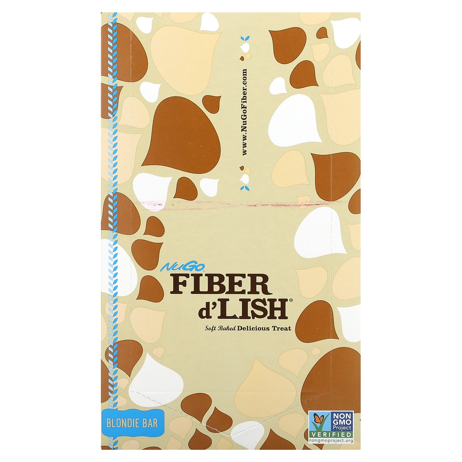 NuGo Nutrition, Fiber d' Lish, Blondie Bar, 16 Bars, 1.6 oz (45 g) Each - Image 1