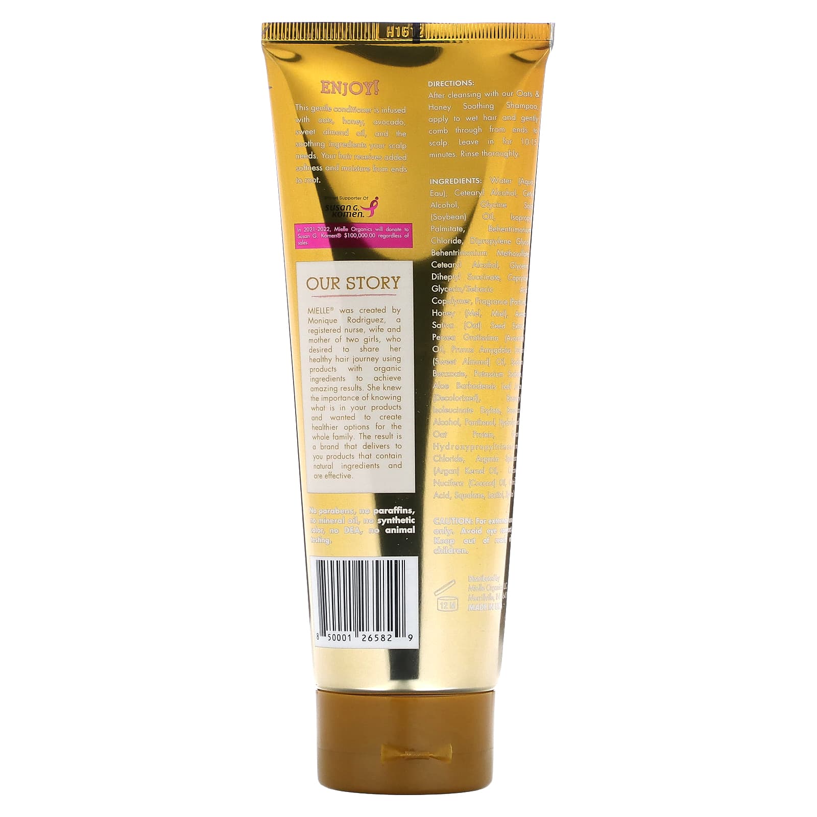 Mielle, Soothing Conditioner, Oats & Honey Blend, 8 fl oz (237 ml) - Image 2