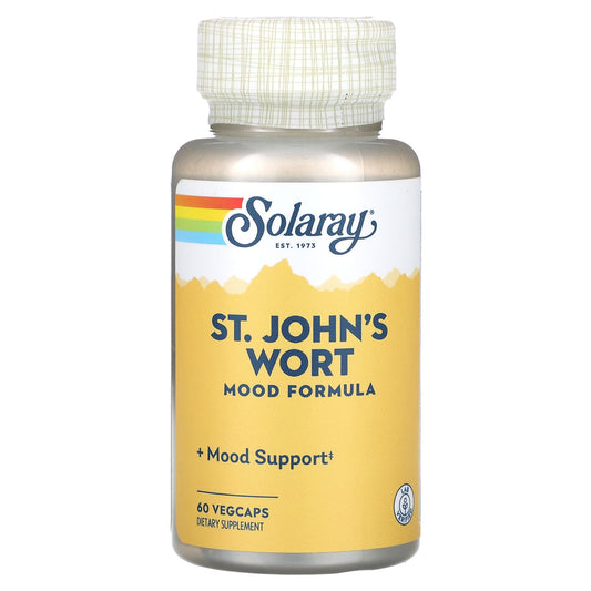 Solaray, St. John's Wort, Mood Formula, 60 VegCaps - Image 1