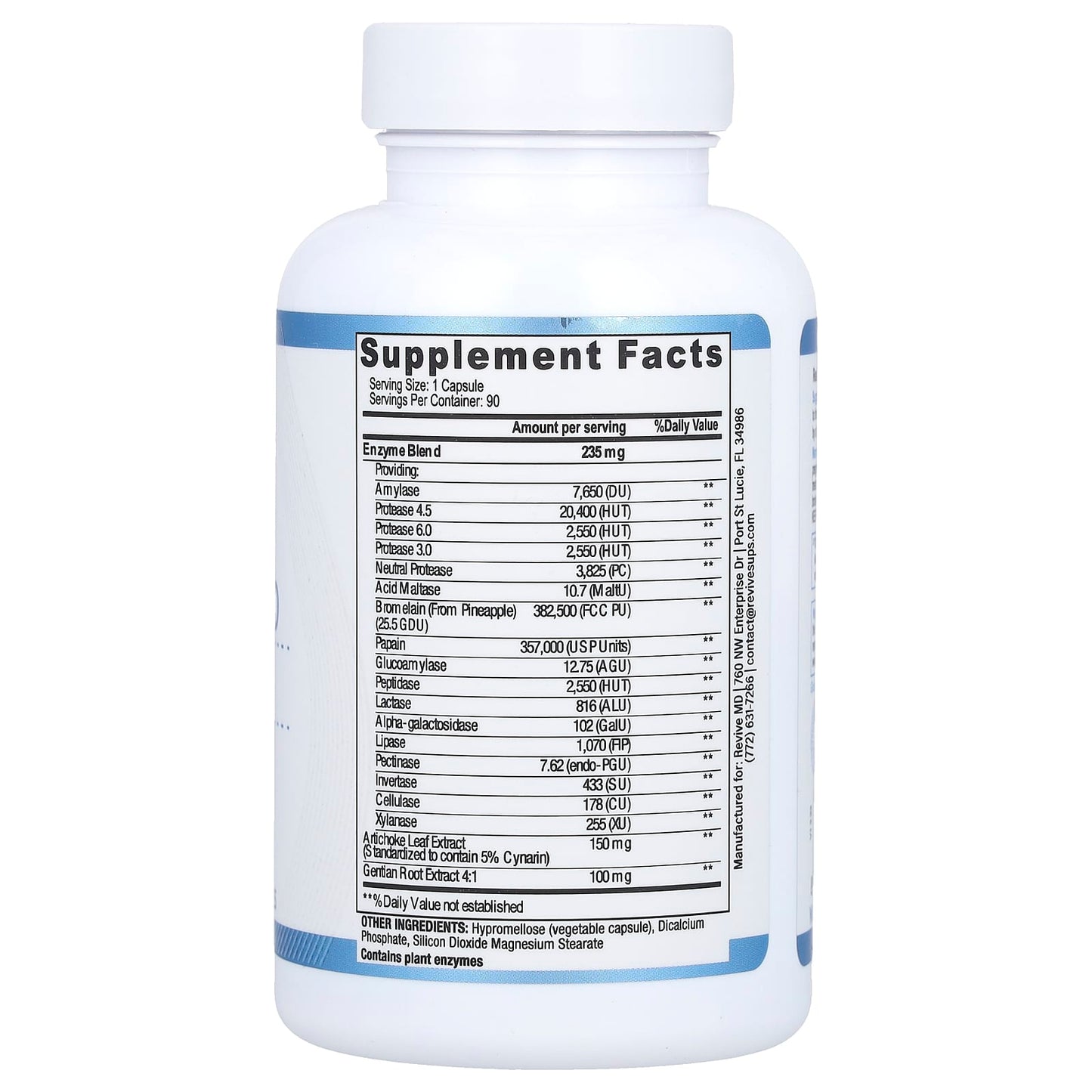Revive, Digest Aid, 90 Vegetarian Capsules - Image 2