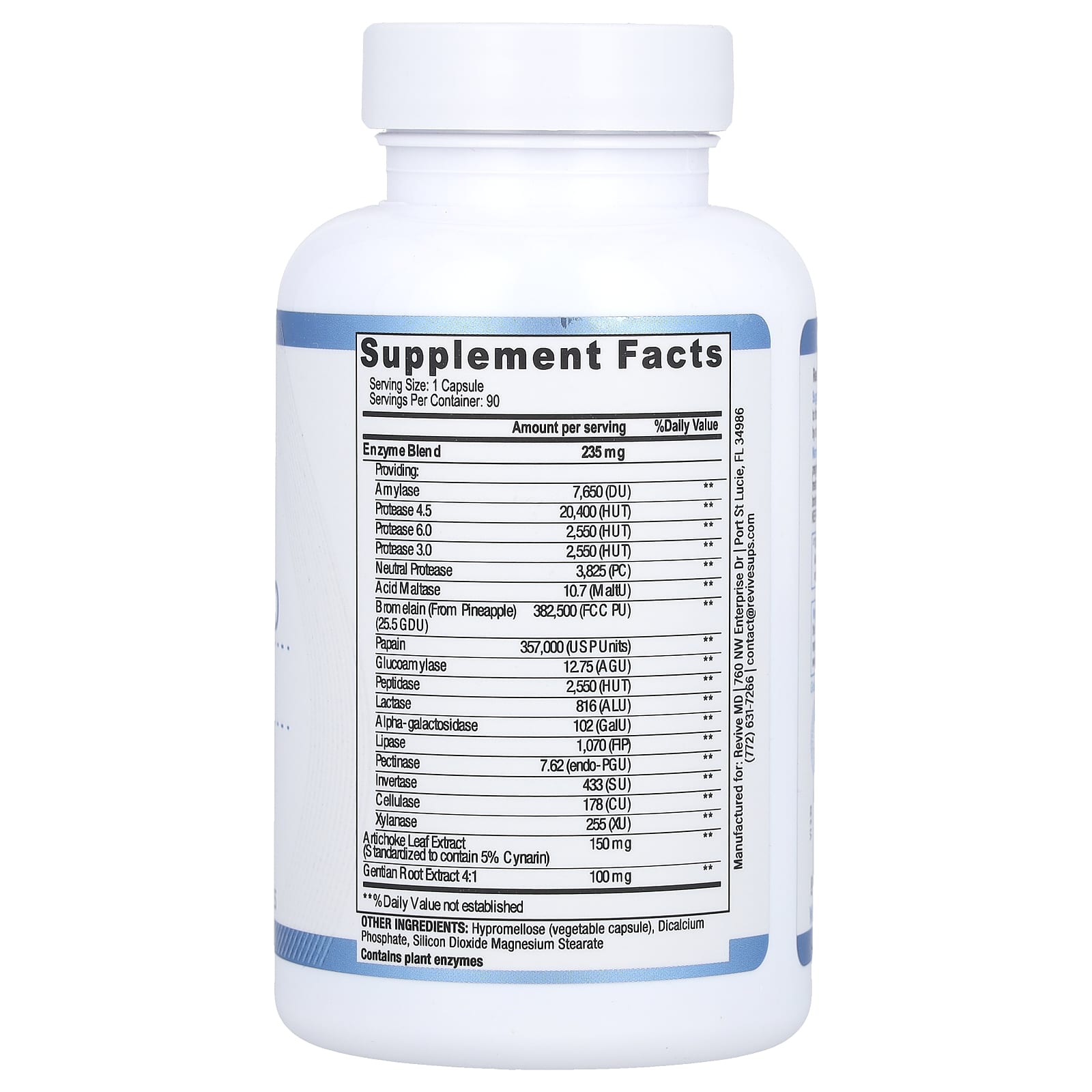 Revive, Digest Aid, 90 Vegetarian Capsules - Image 2