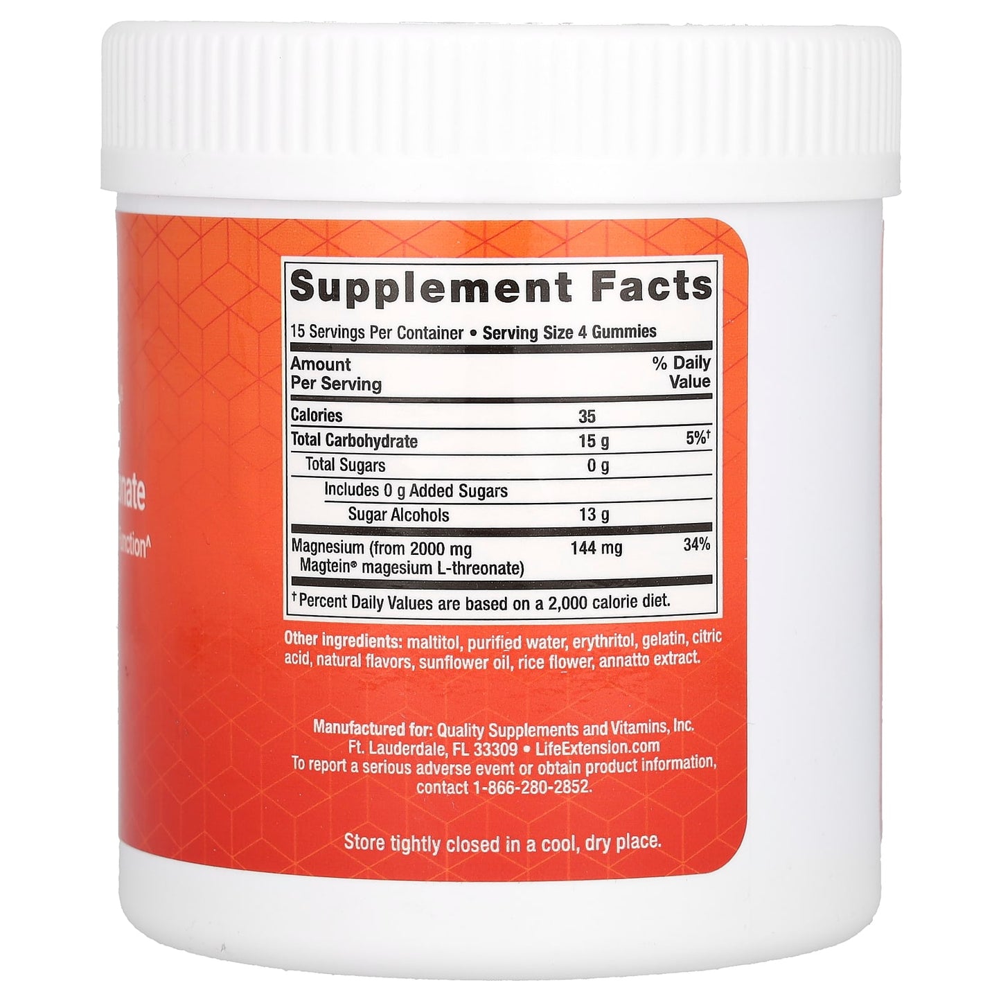 Life Extension, Neuro-Mag, Magnesium L-Threonate, Natural Orange, 60 Gummies - Image 2