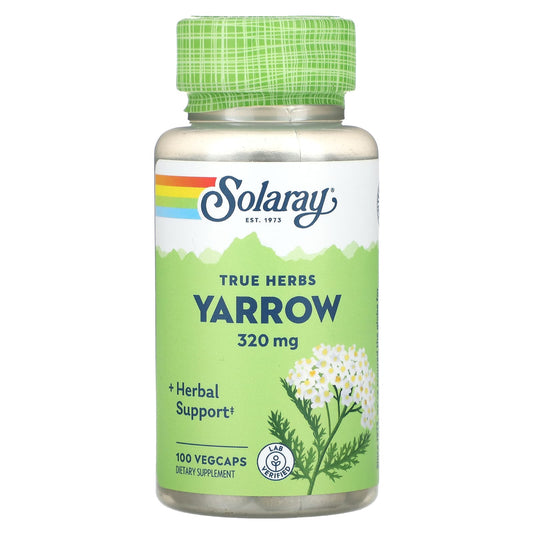 Solaray, True Herbs, Yarrow, 320 mg, 100 VegCaps - Image 1