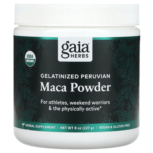 Gaia Herbs Gelatinized Peruvian Maca Powder for Energy & Stamina - Image 1