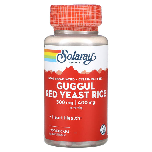 Solaray, Guggul & Red Yeast Rice, 120 VegCaps - Image 1