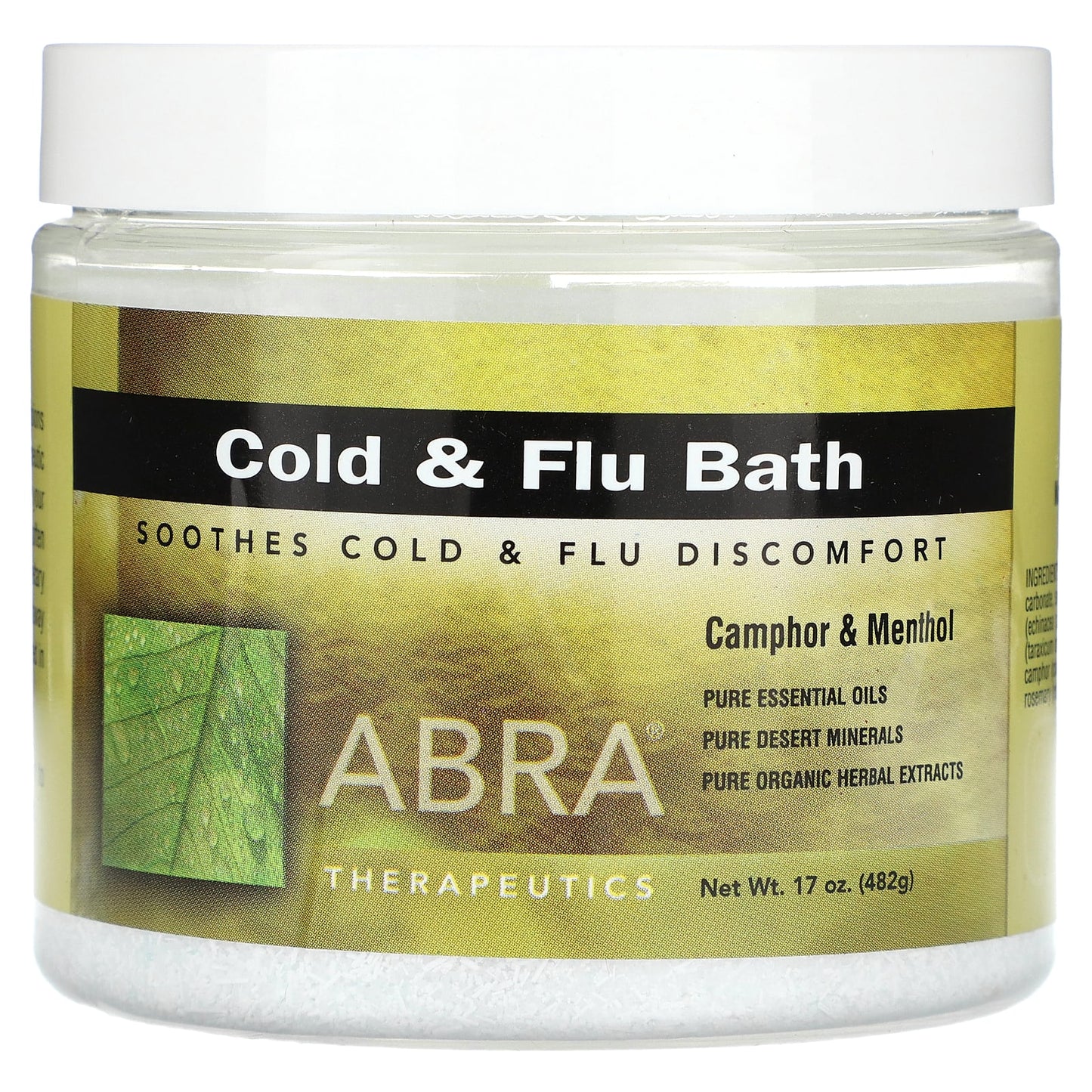 Relax with Abra Therapeutics Camphor & Menthol Cold & Flu Bath, 17 oz - Image 1