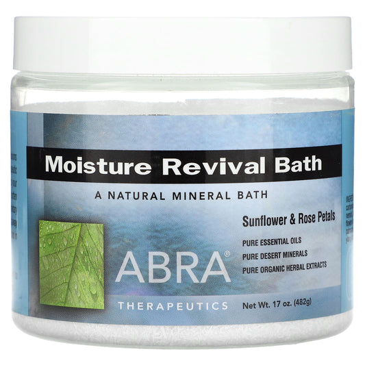 Natural Mineral Bath with Sunflower &amp; Rose Petals, 17 oz | Dry Skin Relief - Image 1