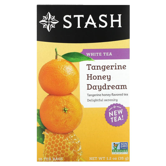 Stash Tea, White Tea, Tangerine Honey Daydream , 18 Tea Bags, 1.2 oz (35 g) - Image 1
