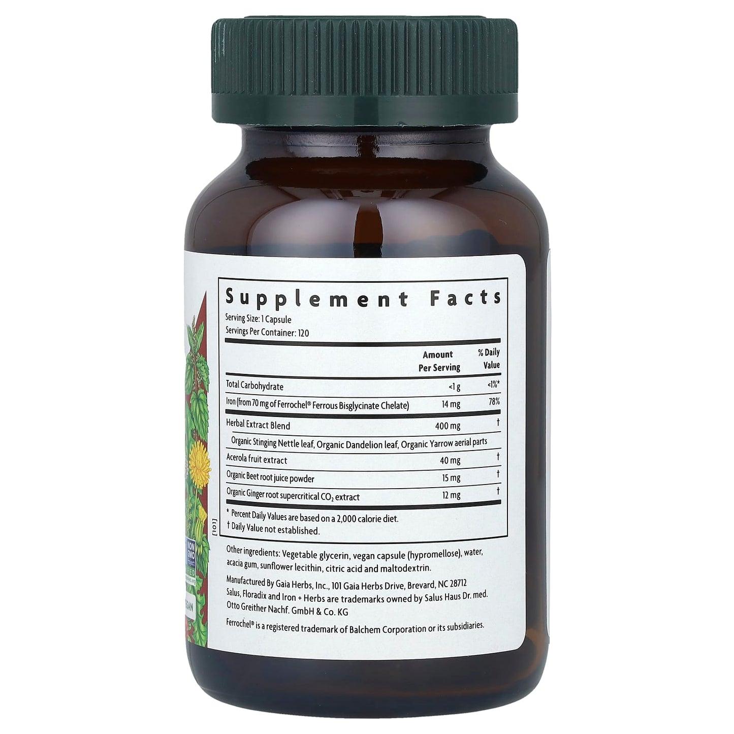 Boost Energy with Floradix Iron + Herbs - 120 Liquid Phyto-Caps - Image 2