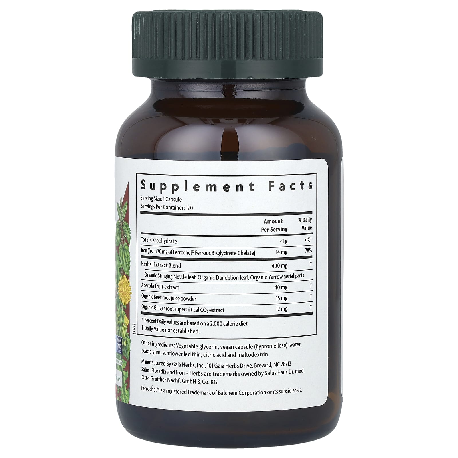 Boost Energy with Floradix Iron + Herbs - 120 Liquid Phyto-Caps - Image 2