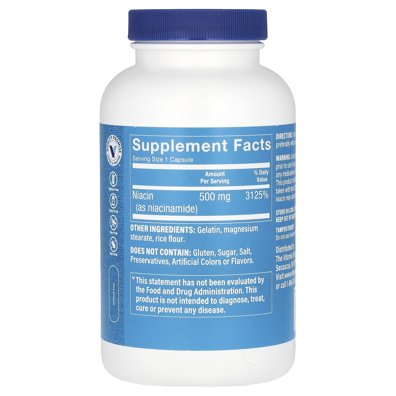 The Vitamin Shoppe, Niacinamide, 500 mg, 300 Capsules
