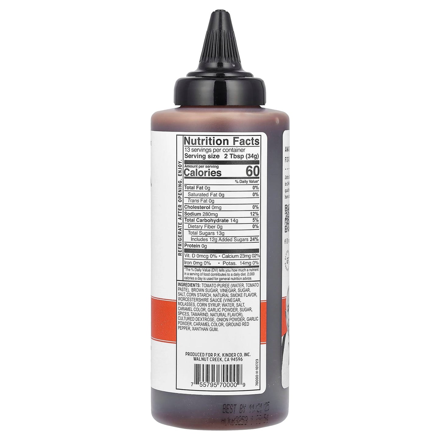 KINDER'S, BBQ Sauce, Mild BBQ, 15.5 oz (439 g) - Image 2