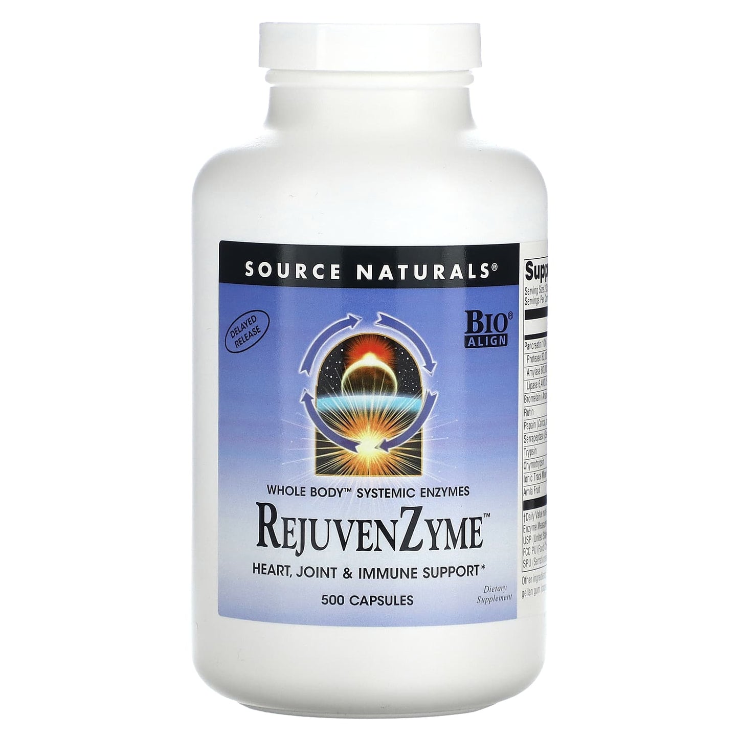 Source Naturals, RejuvenZyme, 500 Capsules - Image 1