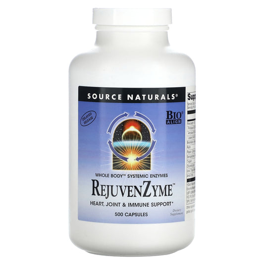 Source Naturals, RejuvenZyme, 500 Capsules - Image 1