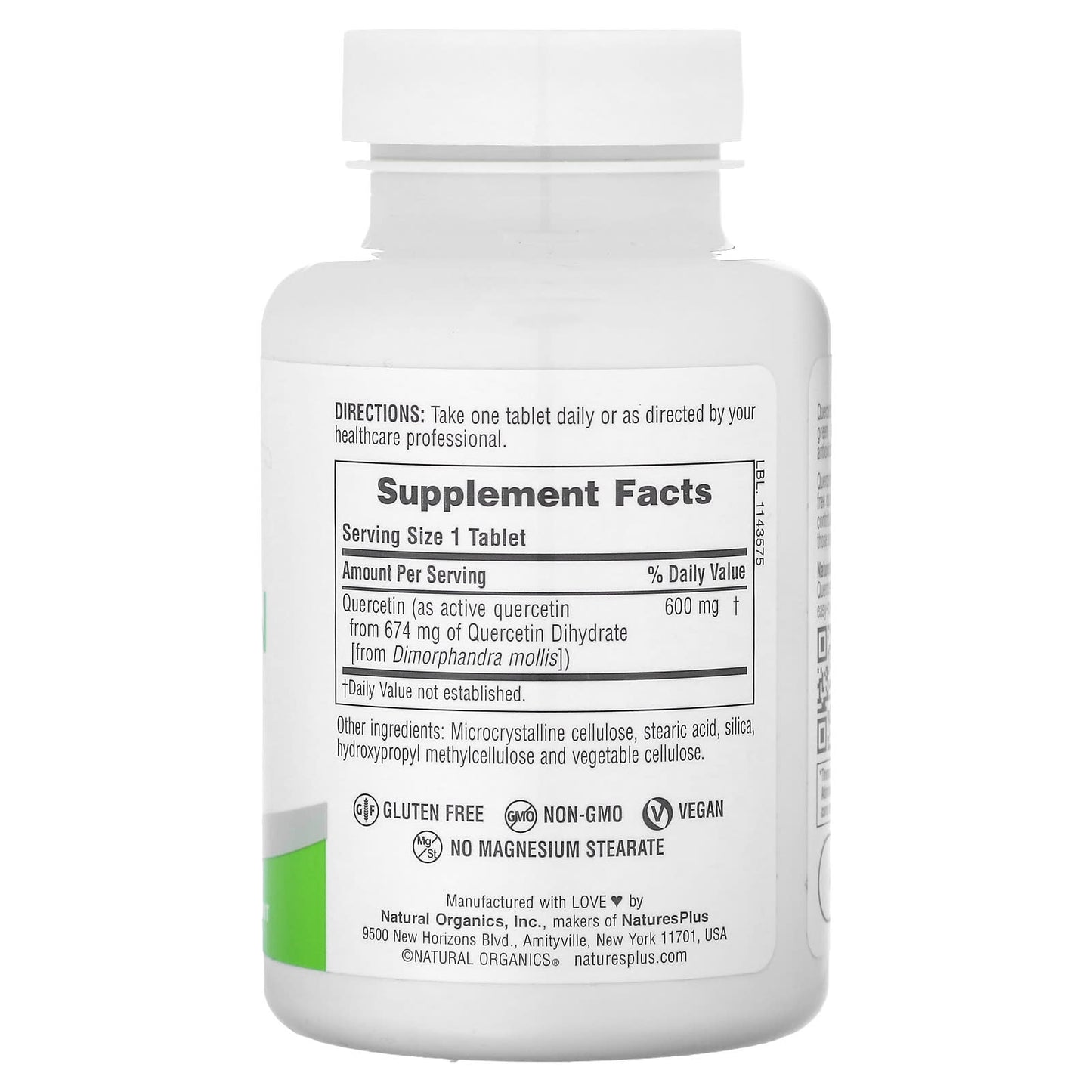 NaturesPlus, Pro Quercetin 600, 60 Tablets (600 mg per Tablet) - Image 2