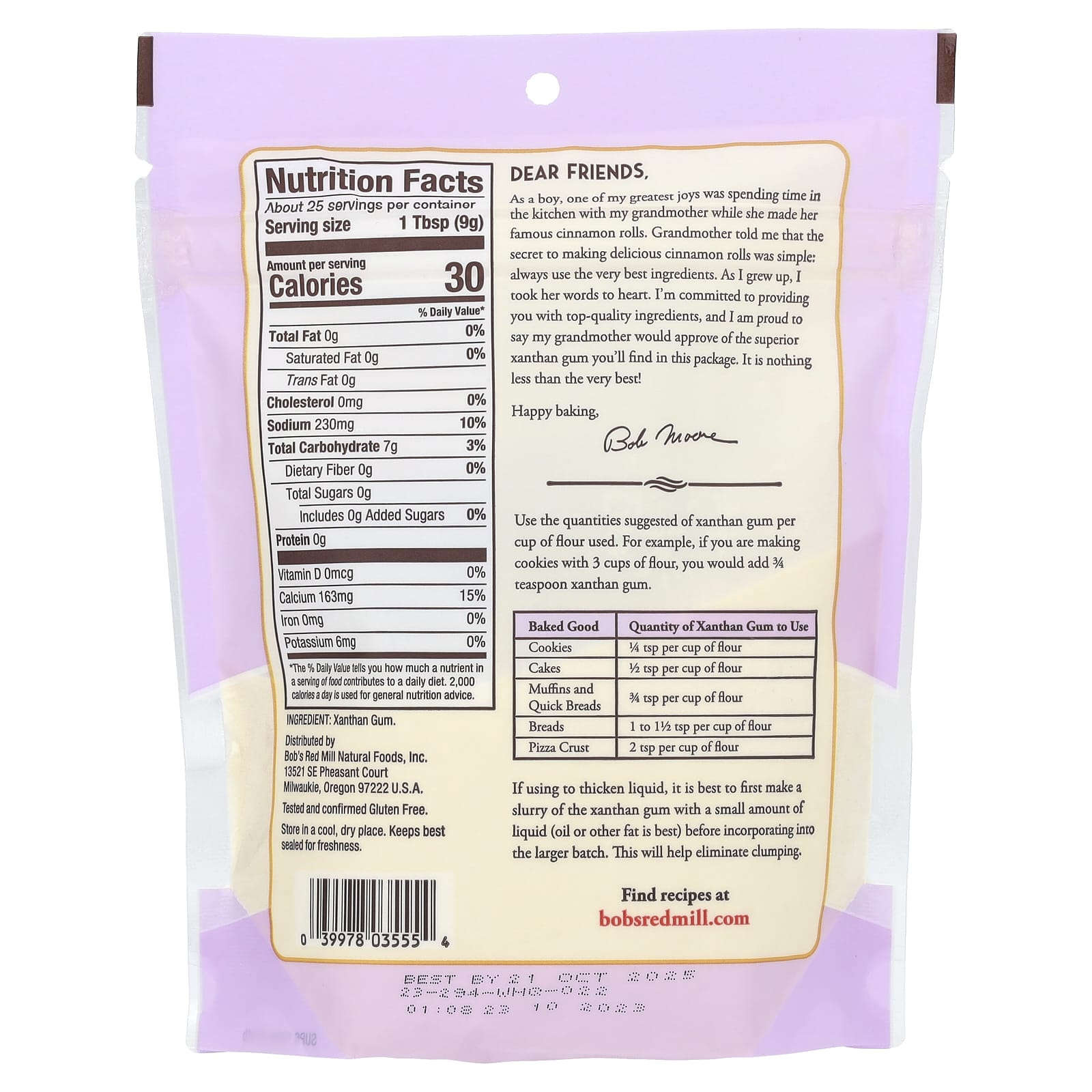 Gluten-Free Xanthan Gum Powder by Bob's Red Mill - 8 oz - Image 2