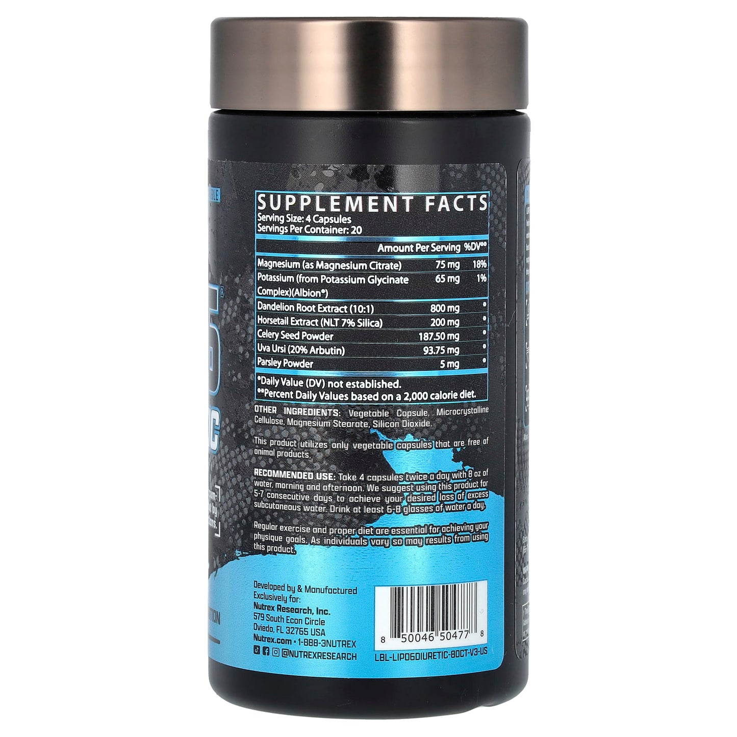 Nutrex Research, LIPO-6 Diuretic, 80 Capsules - Image 2