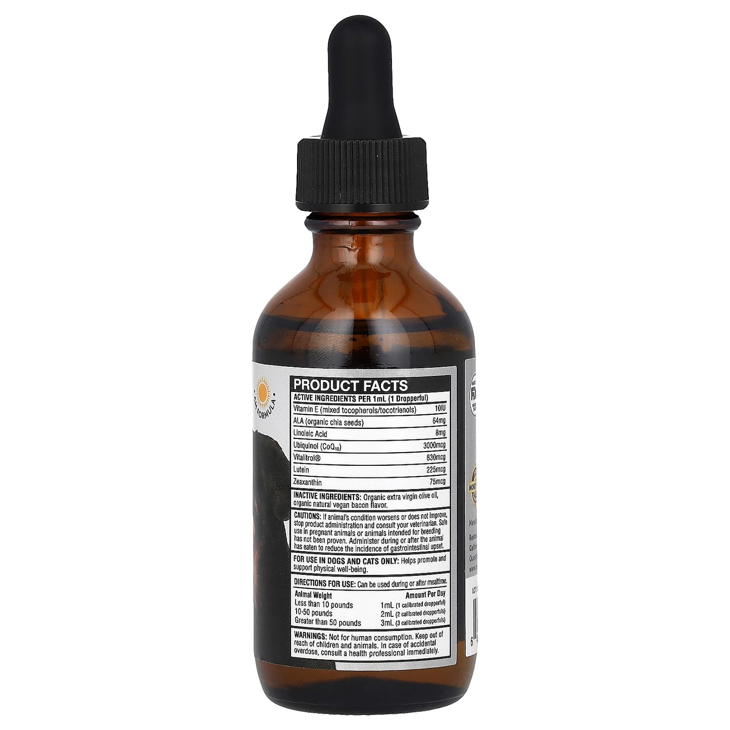RestoraPet, Ultimate Wellness, For Dogs and Cats, Organic Bacon, 2 fl oz (60 ml) - Image 2