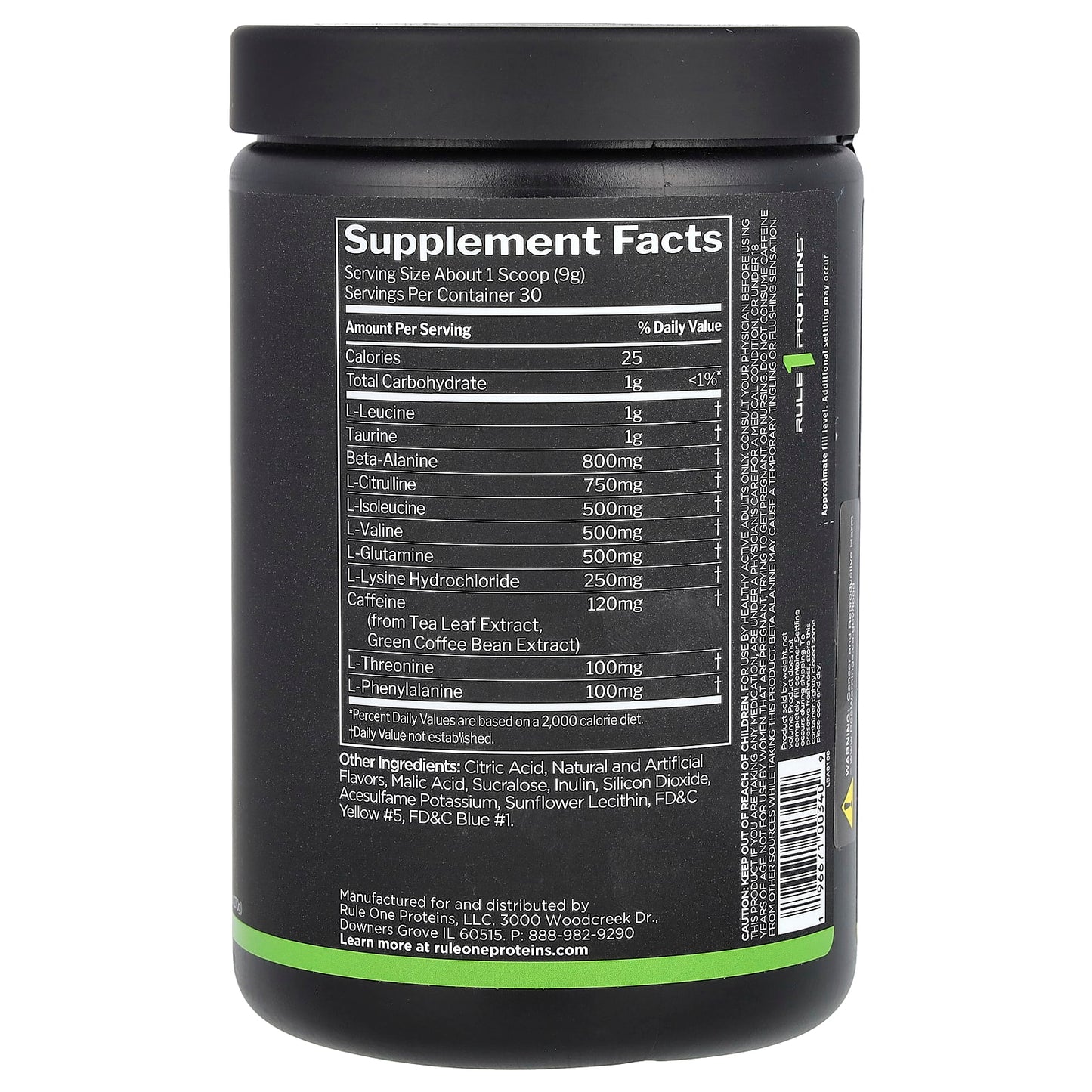 Rule One Proteins, Energized Amino, Sour Candy, 9.52 oz (270 g) - Image 2