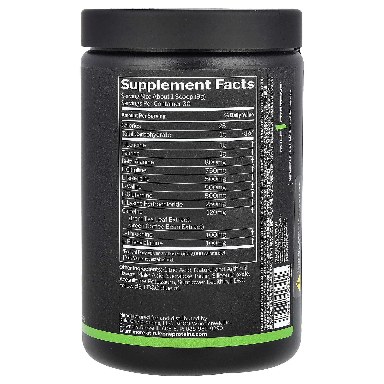 Rule One Proteins, Energized Amino, Sour Candy, 9.52 oz (270 g) - Image 2