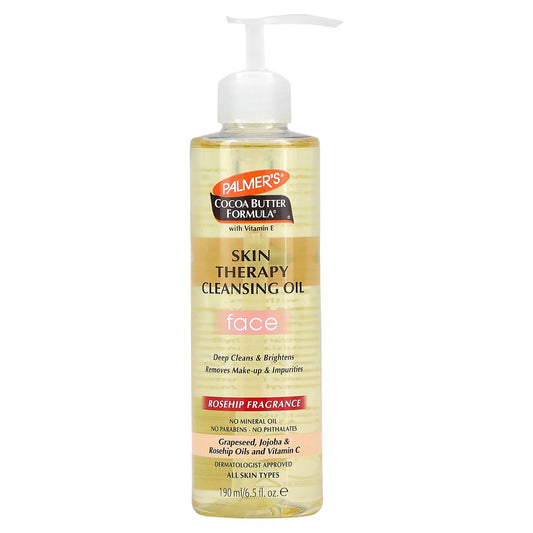 Palmer's, Cocoa Butter Formula® with Vitamin E, Skin Therapy Cleansing Oil, Face, Rosehip, 6.5 fl oz (190 ml) - Image 1