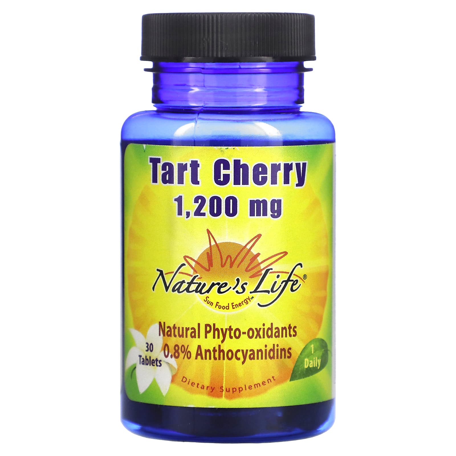 Nature's Life, Tart Cherry, 1,200 mg, 30 Tablets - Image 1