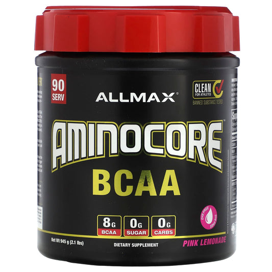 ALLMAX Aminocore BCAA Supplement, 9:6:5 Ratio, Unflavored, 2.1 lbs - Image 1