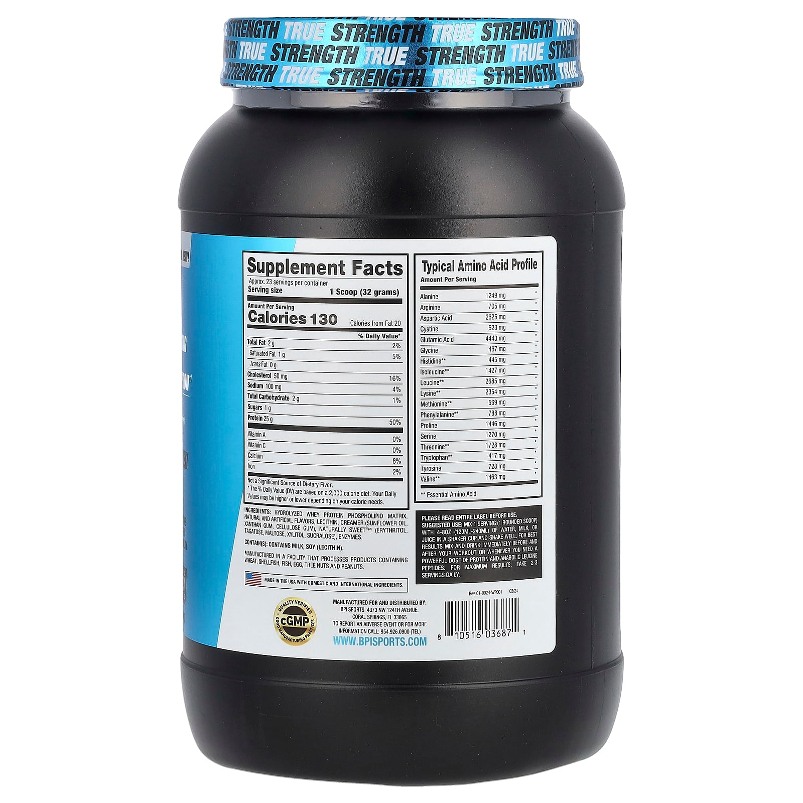 BPI Sports Hydro HD Whey Protein for Lean Muscle Growth, Chocolate Lava Cake, 1.62 lbs - Image 2