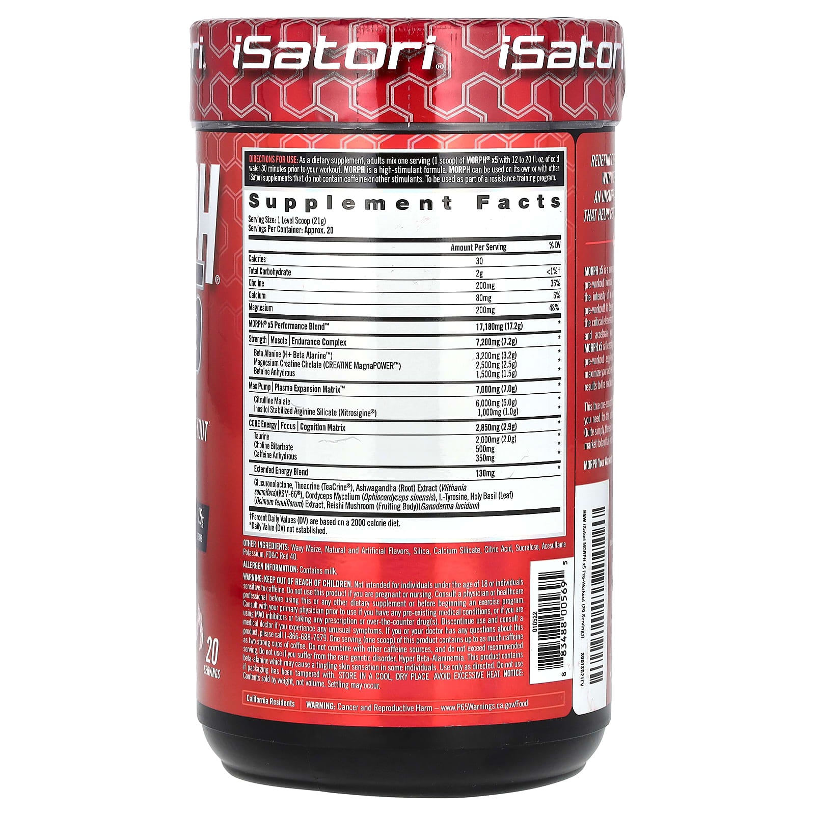 Unlock Ultimate Workouts with Isatori Morph x5 Pre-Workout - Image 2