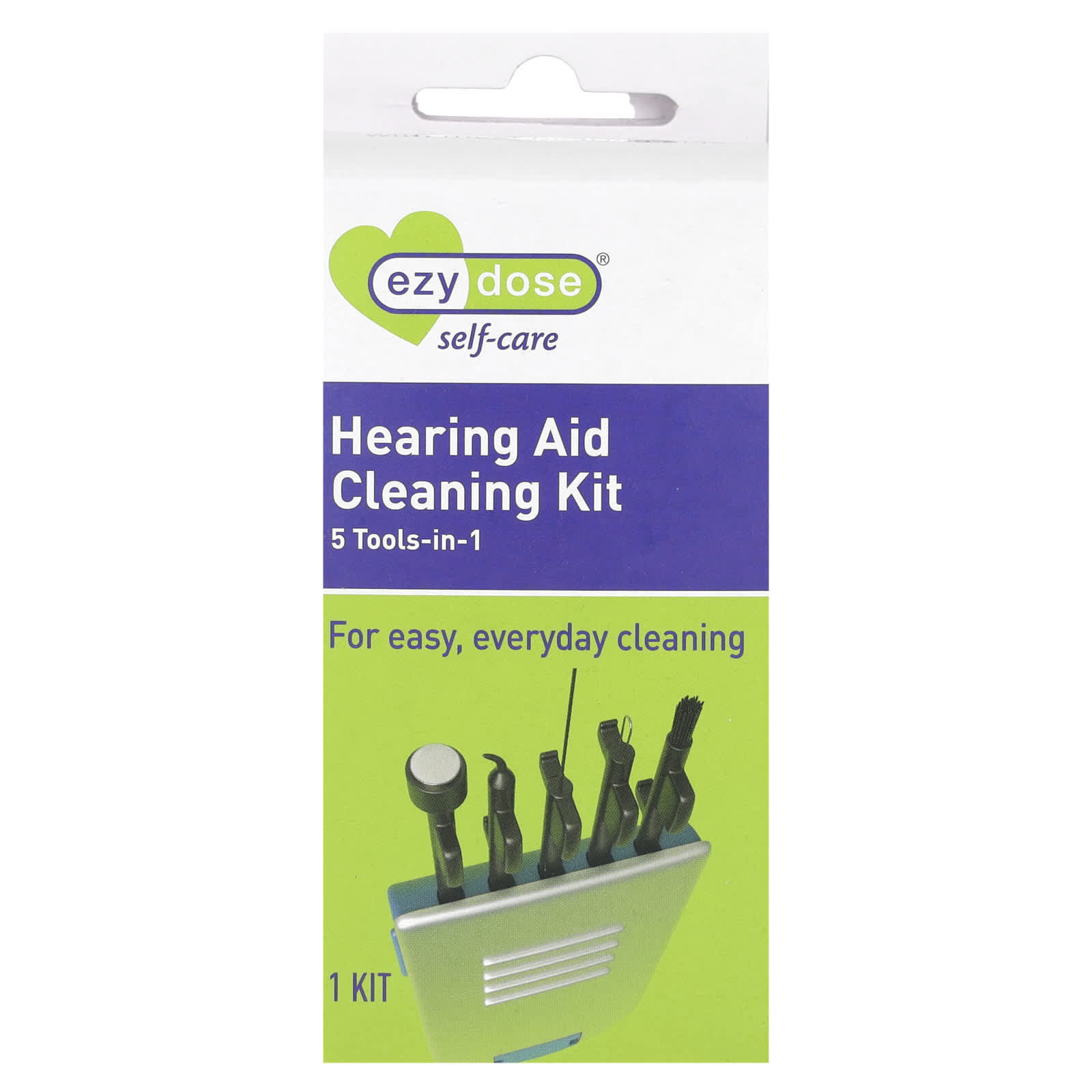 Ezy Dose Hearing Aid Cleaning Kit - 5 Tools in 1 | Easy Self-Care - Image 1