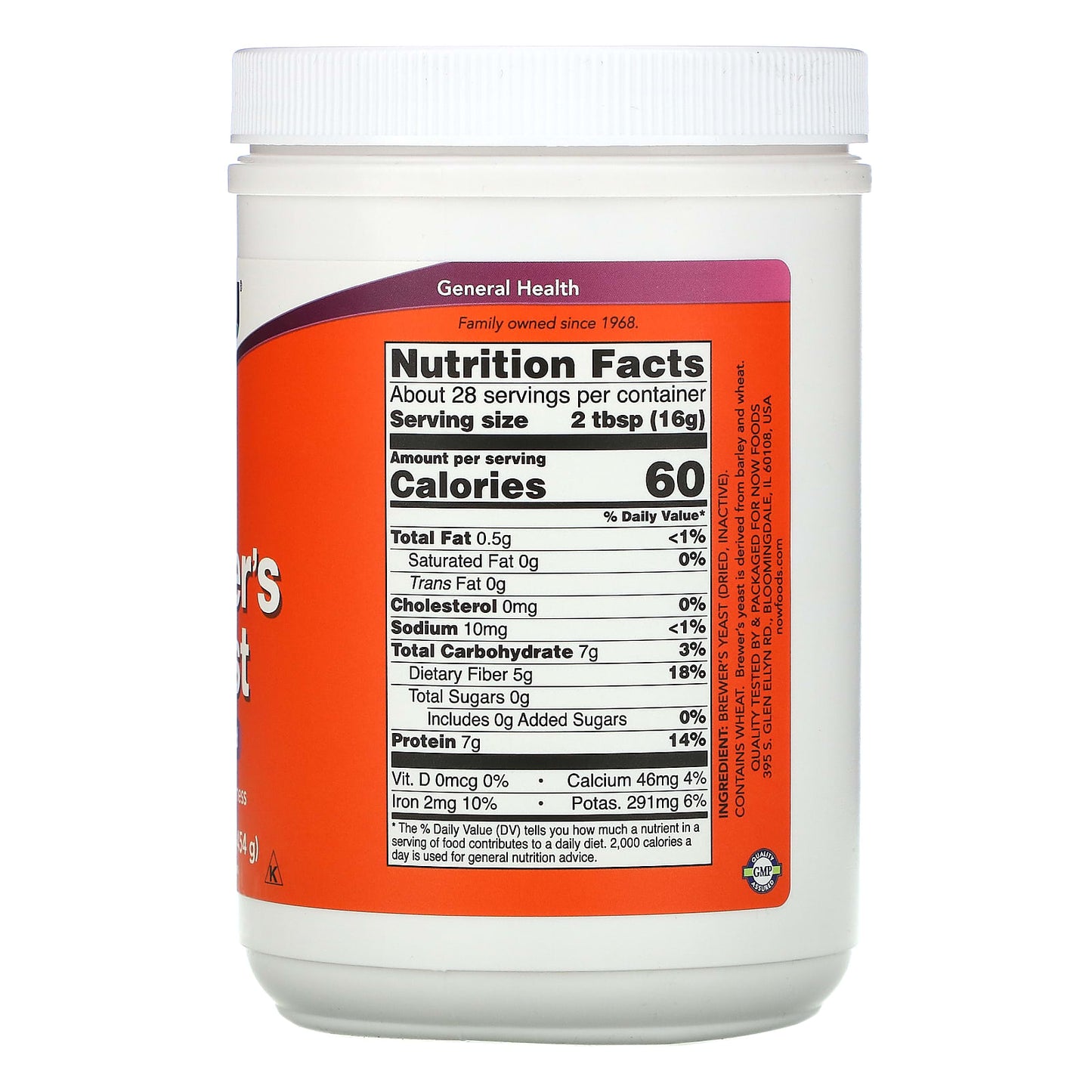 NOW Foods, Brewer's Yeast, Super Food, 1 lb (454 g) - Image 2