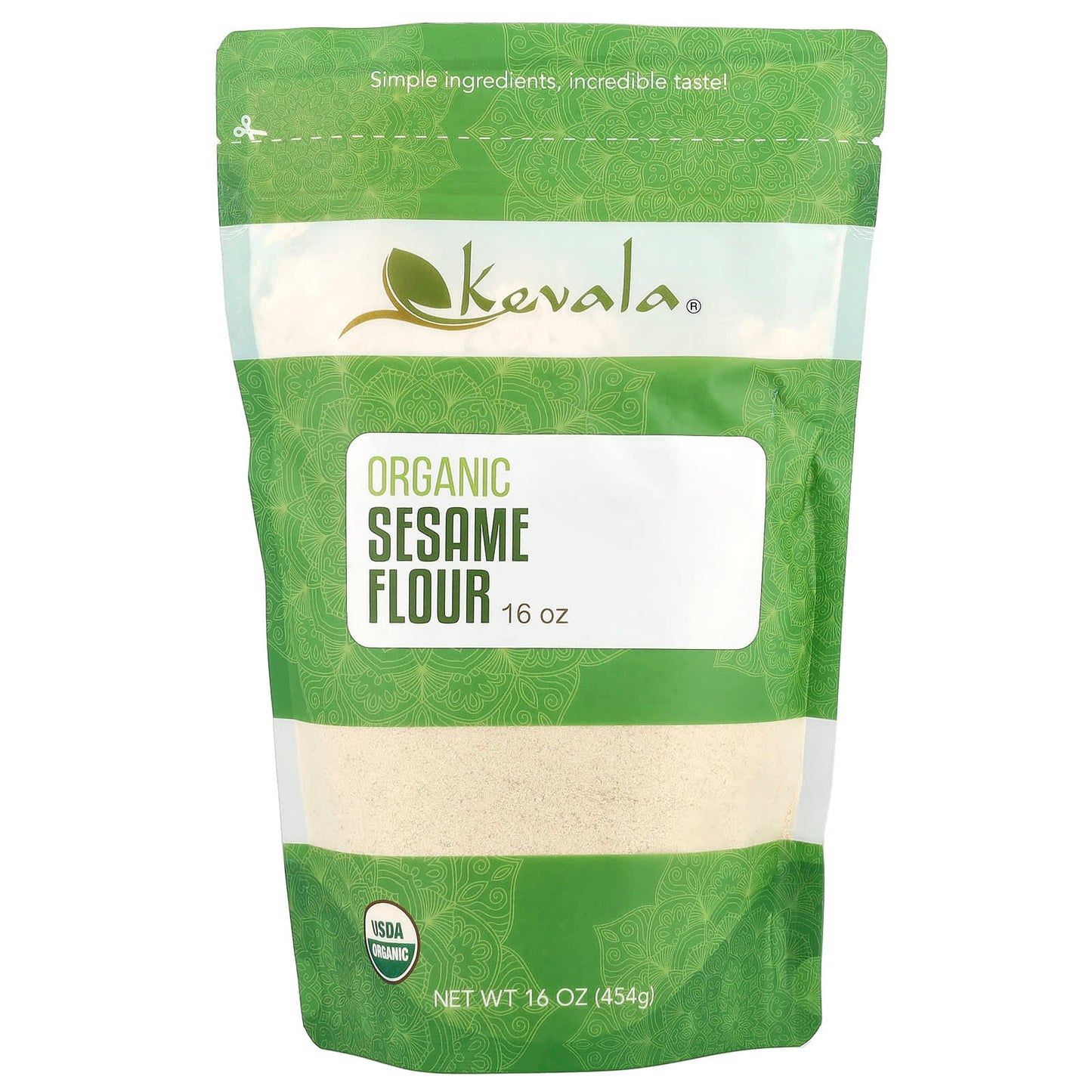 Kevala, Organic Sesame Flour, 16 oz (454 g) - Image 1